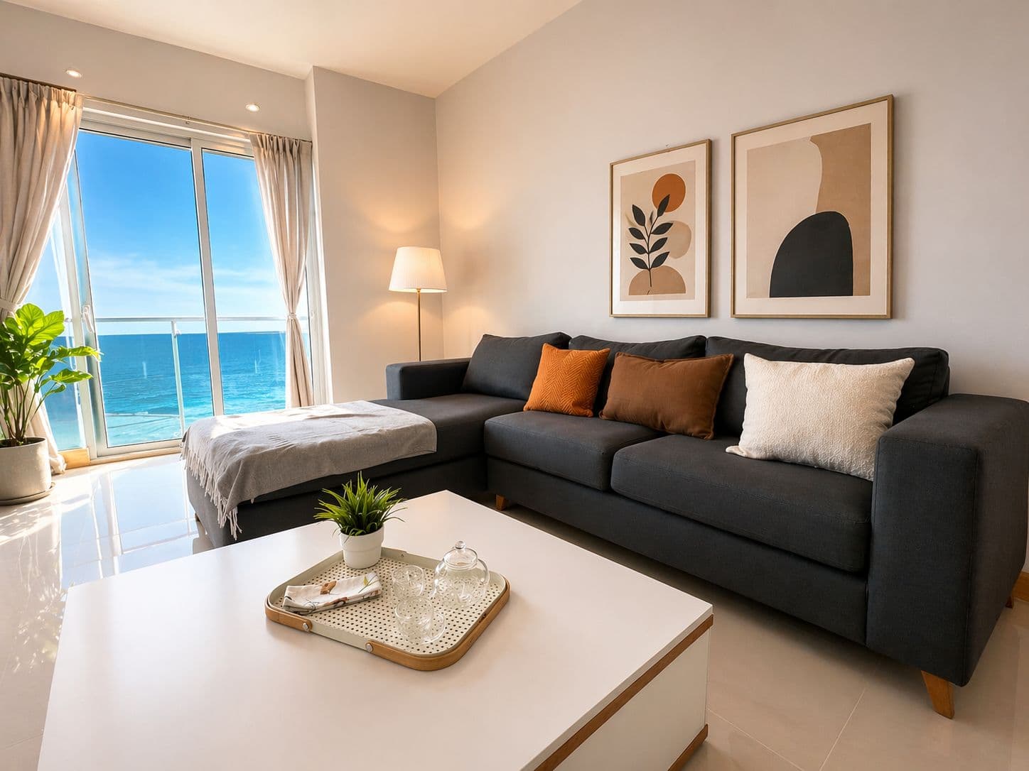 Apartamento amueblado con vista al mar, Próximo al Hotel Catalonia, Santo Domingo